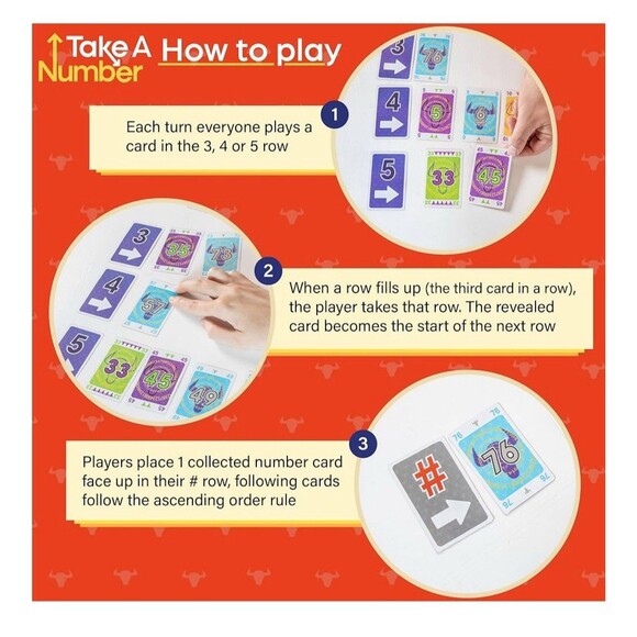 Games Take 5 & Take a Number Complete Games in  Take 5 is The 6 Nimmt! & - Picture 4 of 9